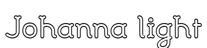 Johanna light Font Image