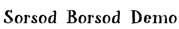 Sorsod Borsod Demo Font Image