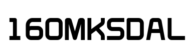 160MKSDAL Font Image