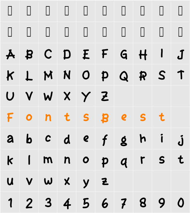 telo Character Map