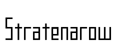 Stratenarow Font Image