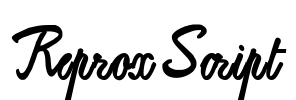 ReproxScript Font Image
