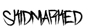 Skidmarked Font Image
