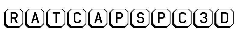 RatCapsPC3D Font Image