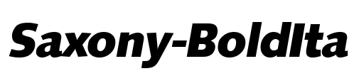 Saxony-BoldIta Font Image