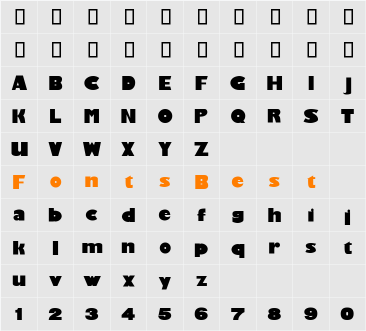 Gardenparty Character Map