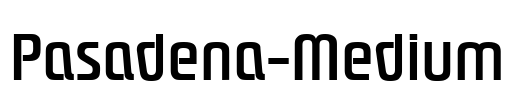 Pasadena-Medium Font Image