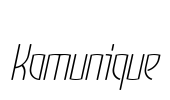 Komunique Font Image