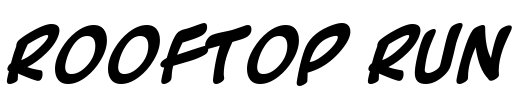 Rooftop Run Font Image