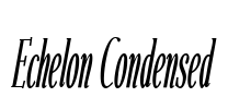 Echelon Condensed Font Image