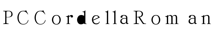 PCCordellaRoman Font Image