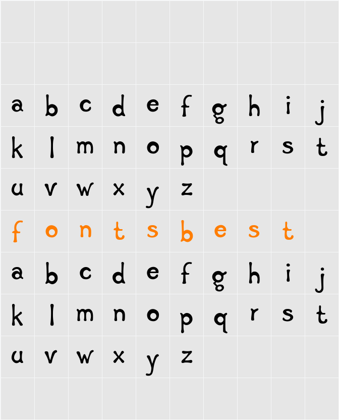 Giraf Solid Character Map