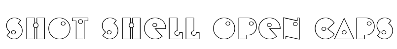 Shot Shell Open Caps Font Image