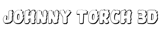 Johnny Torch 3D Font Image