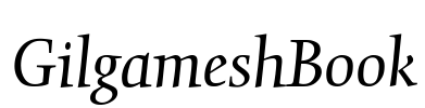 GilgameshBook Font Image