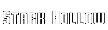 Stark Hollow Font Image