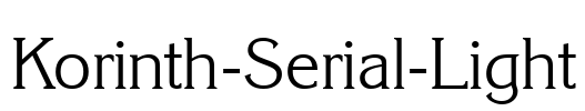 Korinth-Serial-Light Font Image
