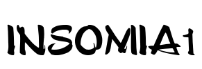 INSOMIA1 Font Image