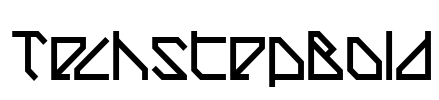 TechstepBold Font Image