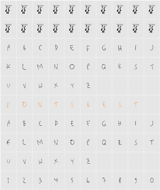 killerpanda Character Map