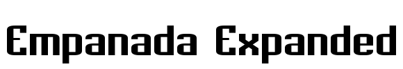 Empanada Expanded Font Image