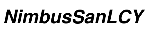 NimbusSanLCY Font Image