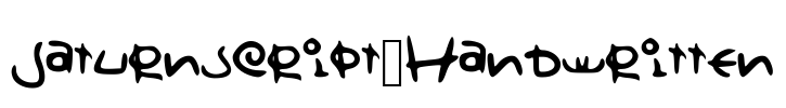 Saturnscript_Handwritten