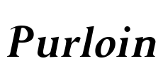 Purloin Font Image
