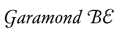 Garamond BE