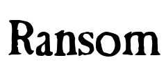 Ransom Font Image