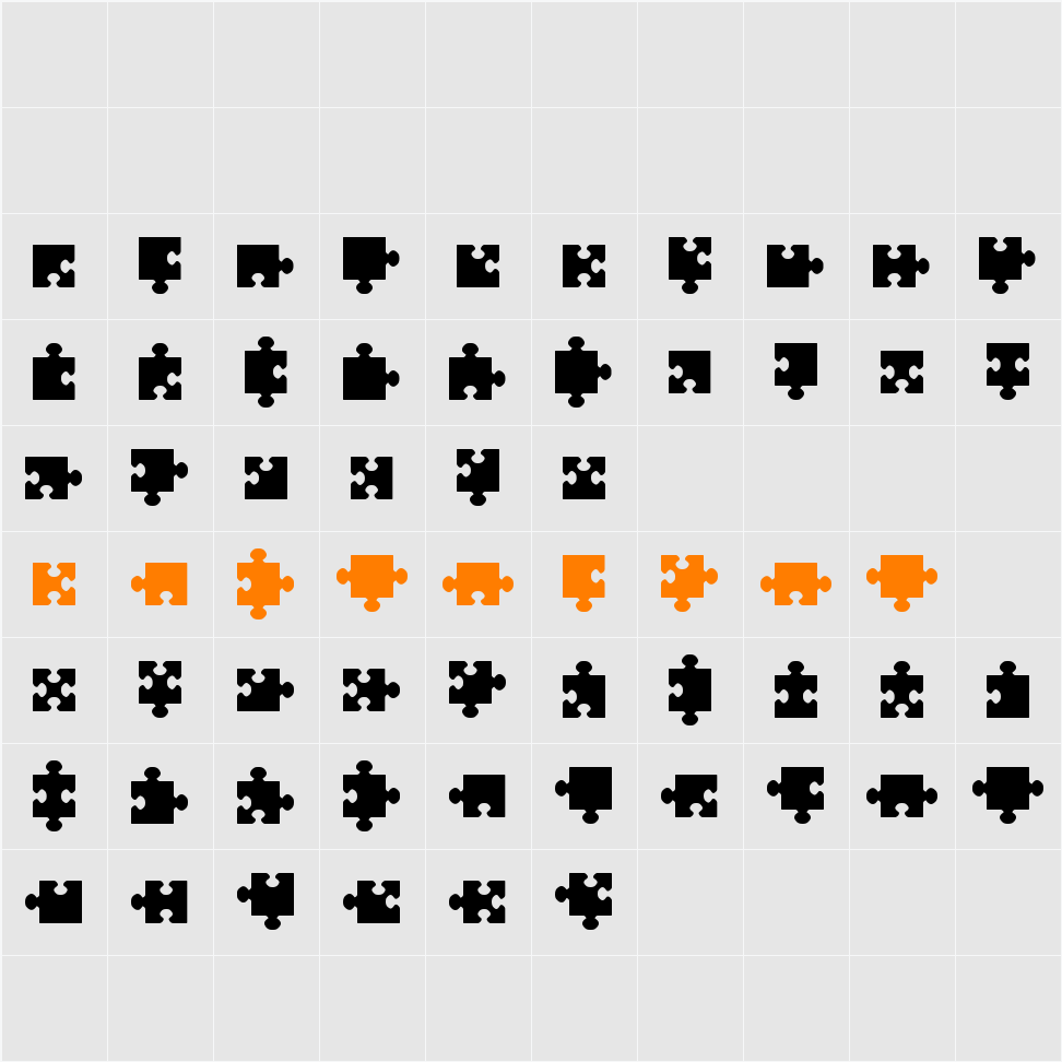 jigsaw pieces tfb Character Map