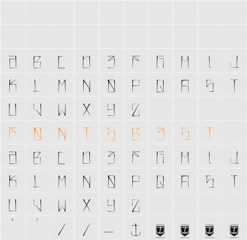 JL357_SET SAIL Character Map