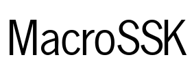 MacroSSK Font Image