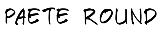 Paete Round Font Image