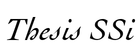 Thesis SSi Font Image
