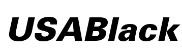 USABlack Font Image