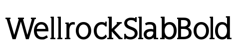 WellrockSlabBold