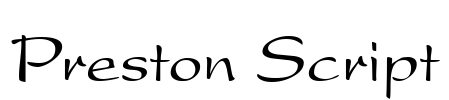 Preston Script Font Image