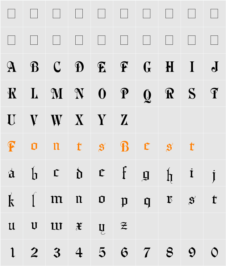 Phalyn Character Map