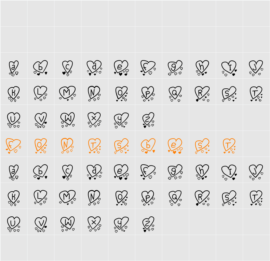 Love you too tfb Character Map