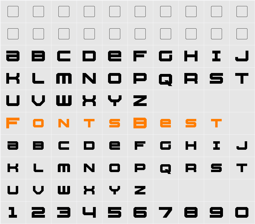 Whittle Character Map