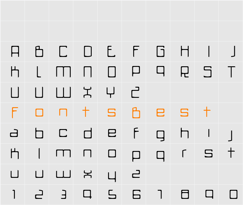 Utensil Character Map