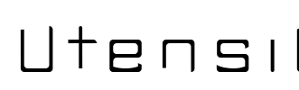 Utensil Font Image