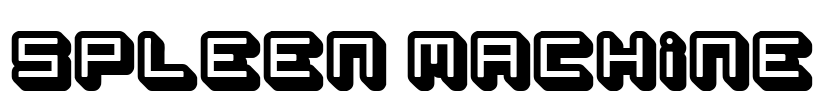 spleen machine Font Image