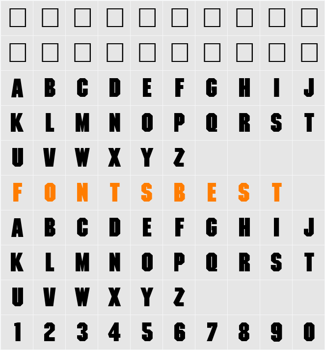 Machine Character Map