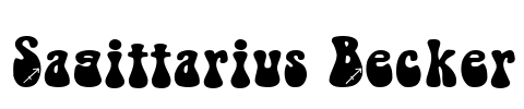 Sagittarius Becker Font Image