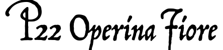 P22 Operina Fiore Font Image