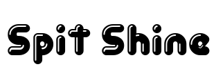 Spit Shine Font Image