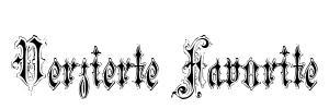 Verzierte Favorite