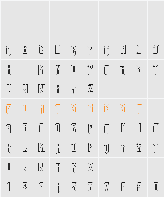 Winter Solstice Outline Character Map